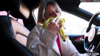 Britney – wan na examine my banana abilities?